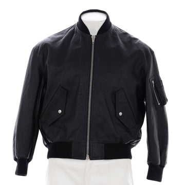 Celine Men's Logo Bomber Jacket Studded Lambskin