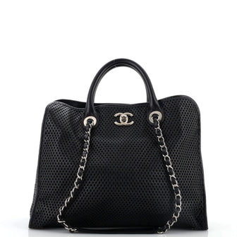 Chanel Up In The Air Convertible Tote Perforated Leather