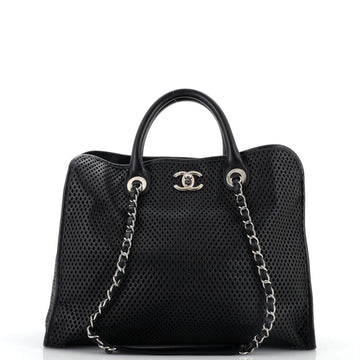 Chanel Up In The Air Convertible Tote Perforated Leather