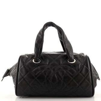 Chanel Classic Bowler Bag Quilted Caviar Small