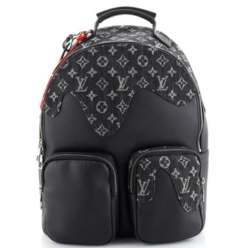 Louis Vuitton Nigo Multipocket Backpack Monogram Denim and Taurillon Leather
