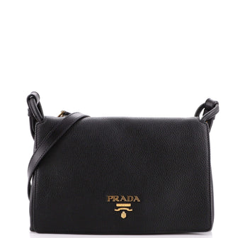 Prada Flap Crossbody Bag Vitello Daino Medium