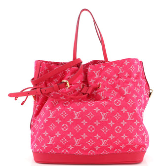Louis Vuitton Noefull Handbag Denim MM