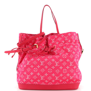 Louis Vuitton Noefull Handbag Denim MM