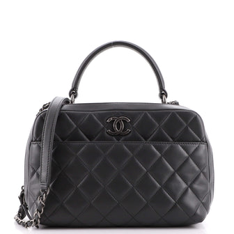 Chanel Trendy CC Bowling Bag Quilted Lambskin Medium