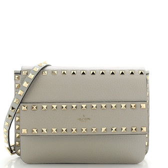 Valentino Garavani Rockstud Front Handle Flap Bag Leather Small