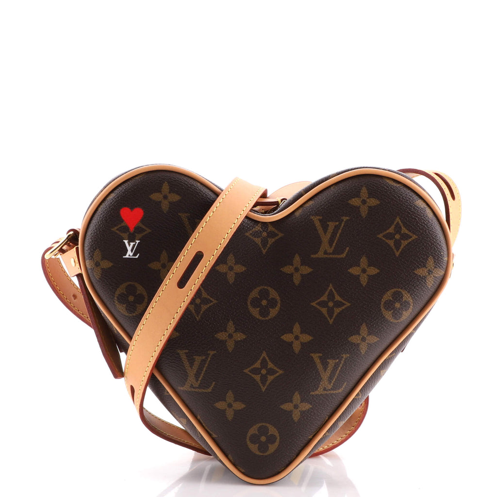 Louis Vuitton Coeur Handbag Limited Edition Game on Monogram Canvas Brown