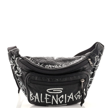 Balenciaga Graffiti Explorer Belt Bag Leather Medium