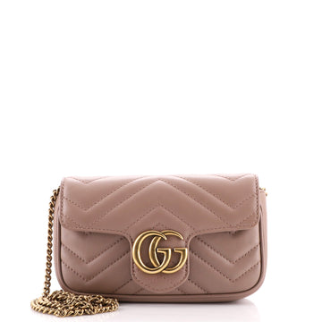 Gucci GG Marmont Flap Bag Matelasse Leather Super Mini
