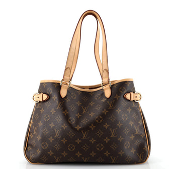 Louis Vuitton Batignolles Handbag Monogram Canvas Horizontal
