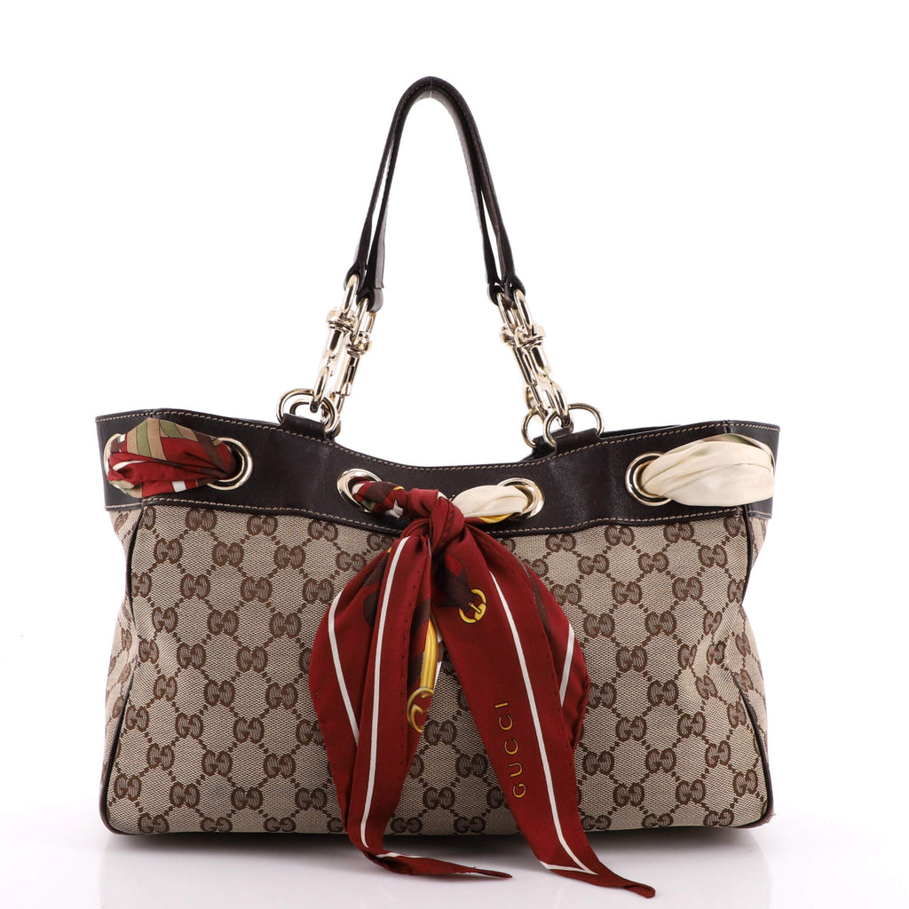Gucci Positano Tote GG Canvas Small Brown 2023241