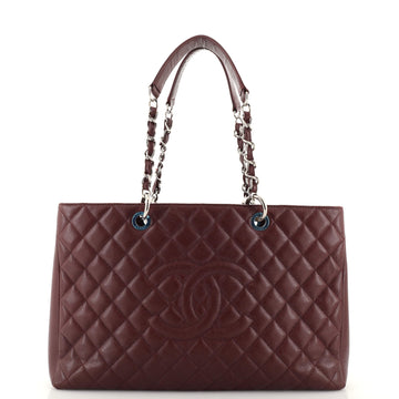 Chanel Grand Shopping Tote Quilted Caviar XL