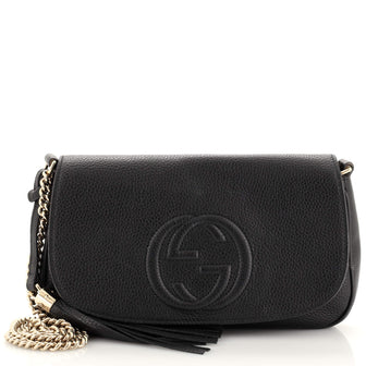 Gucci Soho Chain Crossbody Bag Leather Medium