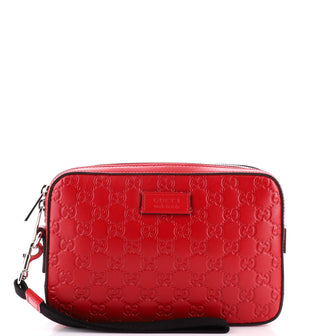 Gucci Wristlet Clutch Guccissima Leather