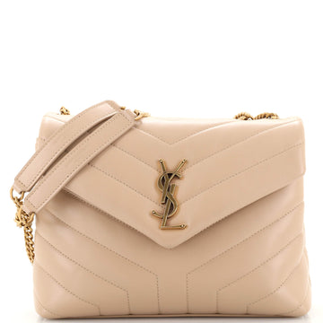 Saint Laurent LouLou Shoulder Bag Matelasse Chevron Leather Small