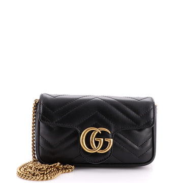 Gucci GG Marmont Flap Bag Matelasse Leather Super Mini