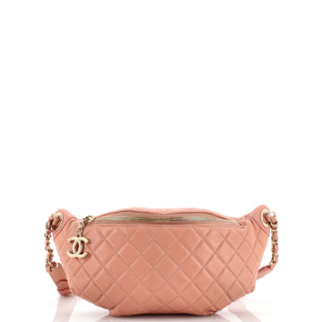 Chanel Banane Waist Bag Quilted Leather