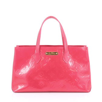 Louis Vuitton Wilshire Handbag Monogram Vernis PM Pink 2024401