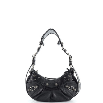 Balenciaga Le Cagole Giant Studs Shoulder Bag Leather XS