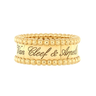 Van Cleef & Arpels Perlee Signature Ring 18K Yellow Gold