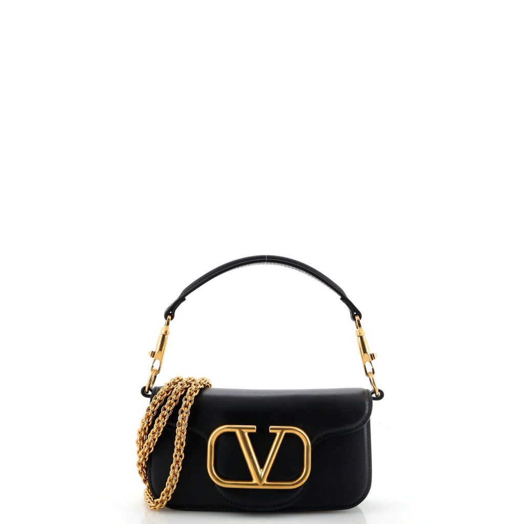 Valentino Garavani VLogo Loco Flap Shoulder Bag Leather Small 202490