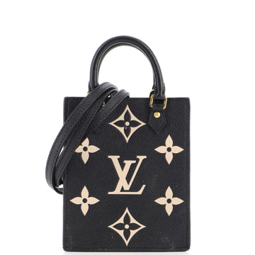 Louis Vuitton Petit Sac Plat Bag Bicolor Monogram Empreinte Giant