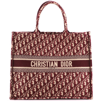 Christian Dior Book Tote Oblique Canvas Large
