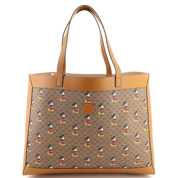 Gucci Disney Mickey Mouse Soft Open Tote (Outlet) Mini GG Coated Canvas Medium