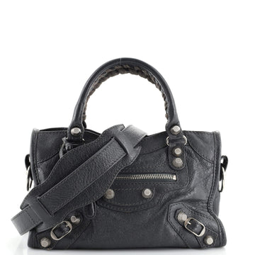 Balenciaga City Giant Studs Bag Leather Mini