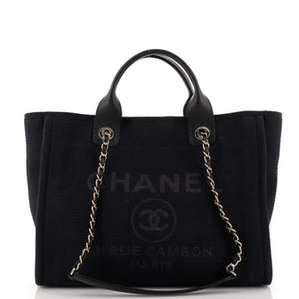 Chanel Deauville NM Tote Mixed Fibers Small