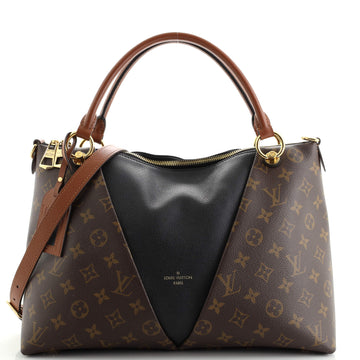 Louis Vuitton V Tote Monogram Canvas and Leather MM