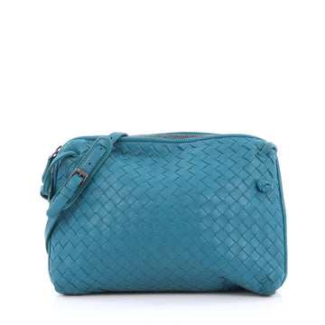 Bottega Veneta Crossbody Intrecciato Nappa Small Blue 2025401