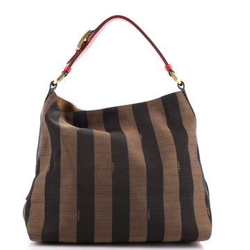 Fendi Hobo Pequin Canvas Medium