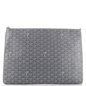 Goyard Senat Zip Pouch Coated Canvas GM