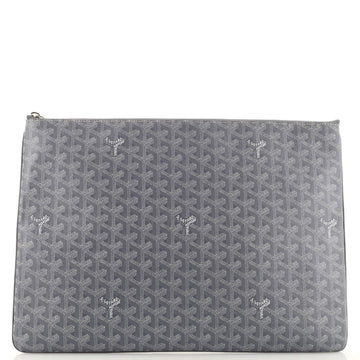 Goyard Senat Zip Pouch Coated Canvas GM