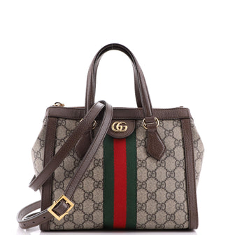 Gucci Ophidia Top Handle Tote GG Coated Canvas Small