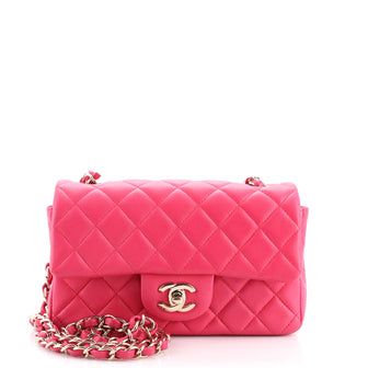 Chanel Classic Single Flap Bag Quilted Lambskin Mini