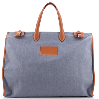 Hermes Cabas Tote Denim with Leather 50