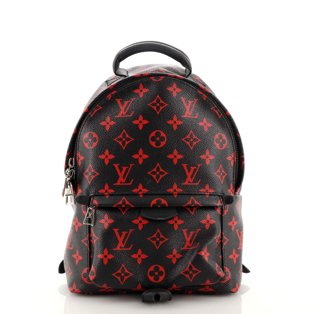 Louis Vuitton Palm Springs Backpack Limited Edition Monogram Infrarouge PM  Black 20254074