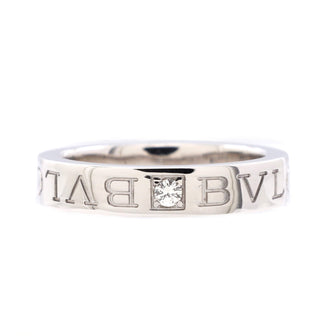 Bvlgari BVLGARI Band Ring 18K White Gold with Diamond