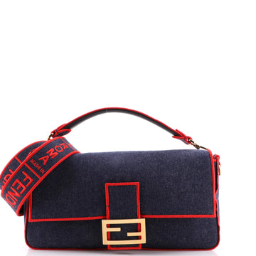 Fendi Baguette NM Bag Denim Large