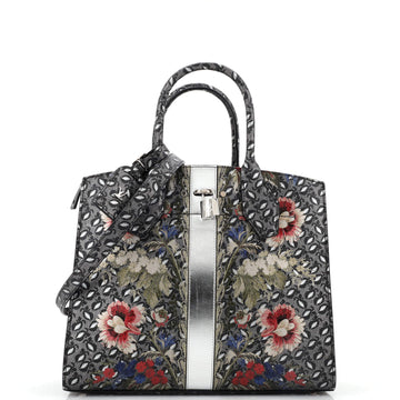 Louis Vuitton City Steamer Handbag Floral Printed Epi Leather MM
