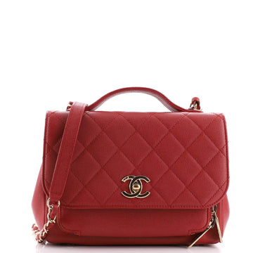 Chanel Business Affinity Flap Bag Quilted Caviar Small