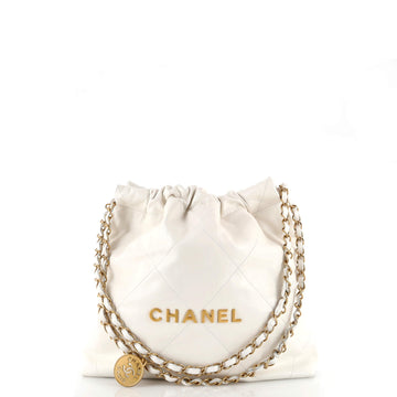 Chanel 22 Chain Hobo Quilted Calfskin Small