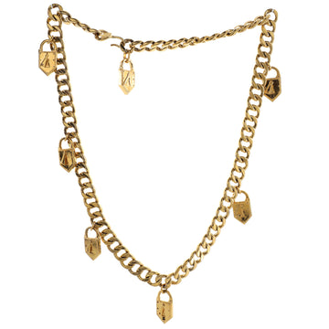 Chanel Vintage Lock Charms Chain Belt Metal