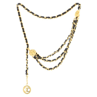 Chanel Vintage Multi-Chain Medallion Belt Metal and Leather