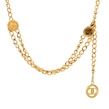 Chanel Vintage Medallion Multichain Belt Metal