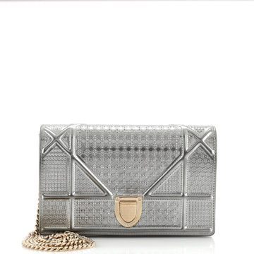 Christian Dior Diorama Wallet on Chain Cannage Embossed Calfskin