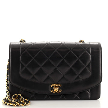 Chanel Vintage Diana Flap Bag Quilted Lambskin Medium