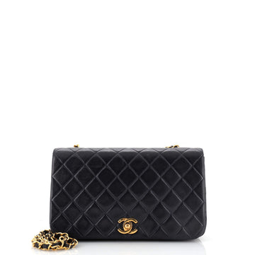 Chanel Vintage Classic Double Flap Bag Quilted Lambskin Small